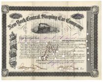 NY Central Sleeping Car Co. Signed By W. Wagner As President
