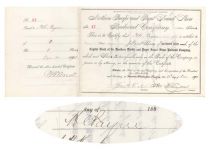 Northern Pacific & Puget Sound Shore RR Co. Issued To And Signed On Verso By H.C. Payne