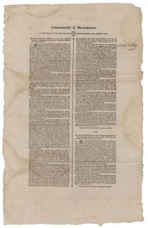 1822 Act Concerning The Massachusetts Militia