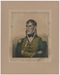 Kellogg Hand Colored Print Of William Henry Harrison