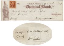 A Check Signed By Caroline And William Astor