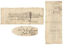  Revolutionary War General Joseph Spencer Endorsed Note For Interest Due