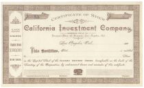 California Investment Company