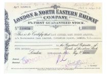 London & North Eastern Railway Stock Issued to though not signed by English writer Lady Cynthia Mary Evelyn Asquith