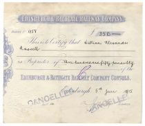 Edinburgh & Bathgate Railway Co. Bond