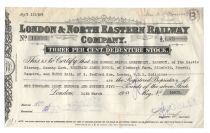 London & North Eastern Railway Stock Issued to the Duke of Grafton