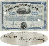 Stock Certificate Issued To And Signed By Abolitionist And Publisher Of The Independent, One Of The Leading Anti-Slavery Publications Of The Period