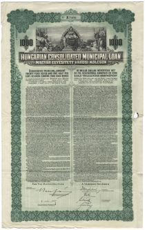 Hungarian Consolidated Municipal Loan