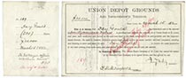 Union Depot Grounds Co. of St. Louis Company Bond Issued To And Endorsed On Verso By Jay Gould