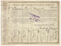 Oregon & Transcontinental Co. subscript