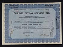 Curtiss Flying Service, Inc.  temp cert.