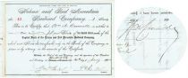 Helena And Red Mountain RR Co. Issued To And Signed By William N. Cromwell
