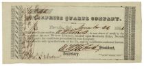 An Extremely Early California Gold Mining Stock Certificate