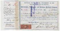 Philadelphia, Wilmington, and Baltimore Railroad Company  Issued to Abbott Lawrence