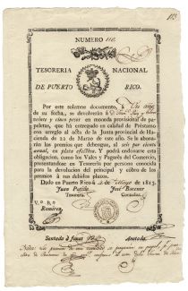 Scarce Early Puerto Rican Bond