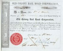 Old Colony Rail Road Corporation  (black On Blue)