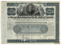 Chicago, Rock Island & Pacific Railway Company Issued To William Waldorf Astor