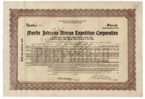 Financing The Martin Johnson African Expedition