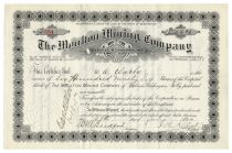 Moulton Mining Company-Signed By William Andrews Clark