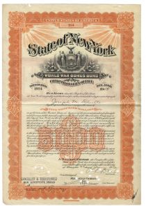 State Of New York World War Bonus Bond