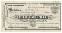 Scarce Mining Stock Signed By Peter A. B. Widener - Philadelphia Mining And Smelting Co.