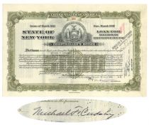 Michael F. Cudahy Signed Bond