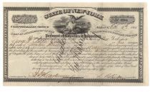 State Of New York Bond Issued For Payment Of Bounties To Volunteers Signed By George F.  Baker