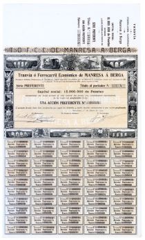 Tranvia O Ferrocarril Economico De Manresa A Berga