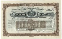 State Of New York "Loan For Canal Improvement" - Issued To William K. Vanderbilt, Jr. - 10,000