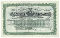 State Of New York "Loan For Canal Improvement" For $50,000 - Issued To William K. Vanderbilt, Jr.