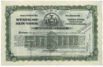 State Of New York $50,000 Loan For Highway Improvement-issued To William K. Vanderbilt, Jr.