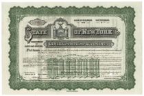 State Of New York General State Improvements Bond - Issued To Alfred G. Vanderbilt