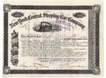 New York Central Sleeping Car Company - Issued To George B. Grinnell