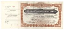 Chihuahua And Sinaloa Development Company Issued To The Trustees Of Adolphus Busch