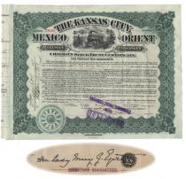 The Kansas City, Mexico And Orient Railway Issued To Lady Mary Egerton