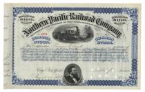 Northern Pacific RR Co. Issued To Thomas A Scott