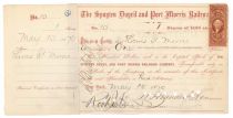 Spuyten Duyvil & Port Morris Rr Co. Signed By William H. Vanderbilt As Vice President And Cornelius Vanderbilt As Treasurer