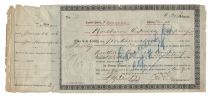 Northern Express Co. Stock Signed As Vice President By James N. Hill