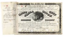 Certificate Signed As President By Benjamin Brewster