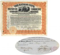 The Kansas City, Mexico And Orient Railway Company Signed On Attached Statement By C.F. Adams Jr.
