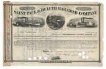 Saint Paul & Duluth Railroad Company Issued To William Milnor Roberts