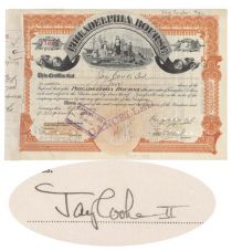 Issued To Jay Cooke III And Signed By Jay Cooke IV