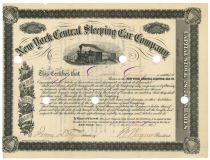 New York Central Sleeping Car Company Issued To Erastus Corning