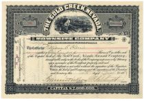 The Cold Creek, Nevada Townsite Company