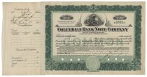 Columbian Bank Note Company Certificate #C1
