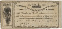 Importing And Exporting Company Of Georgia Signed By Gazaway B. Lamar