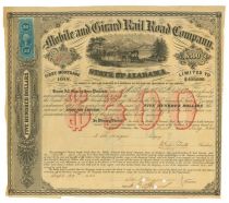 Mobile and Girard Rail Road Company Bond
