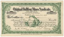 Original Bullfrog Mines Syndicate Stock