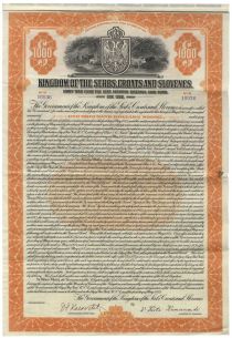 Kingdom of the Serbs, Croats and Slovenes 8% Loan