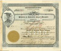 The Son Of Frederick Weyerhaeuser Jr. Signs A Warren And Ouachita Valley Railway Company Stock As President